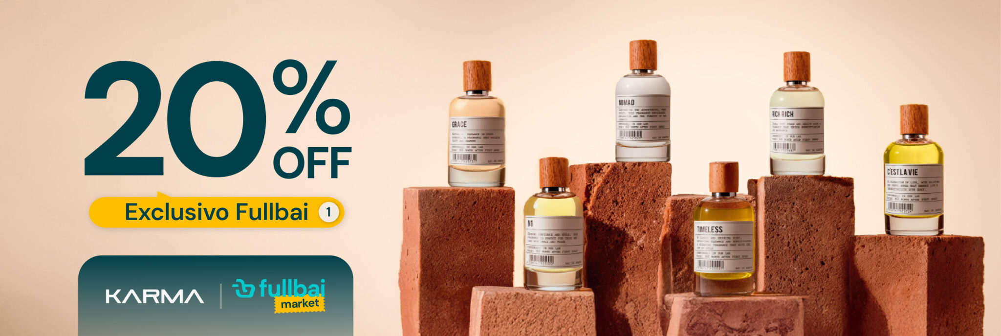 promo karma exclusivo fullbai 20% off